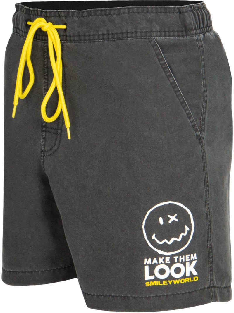 Bermuda de bain homme SmileyWorld® I Athena Gris - Kiabi