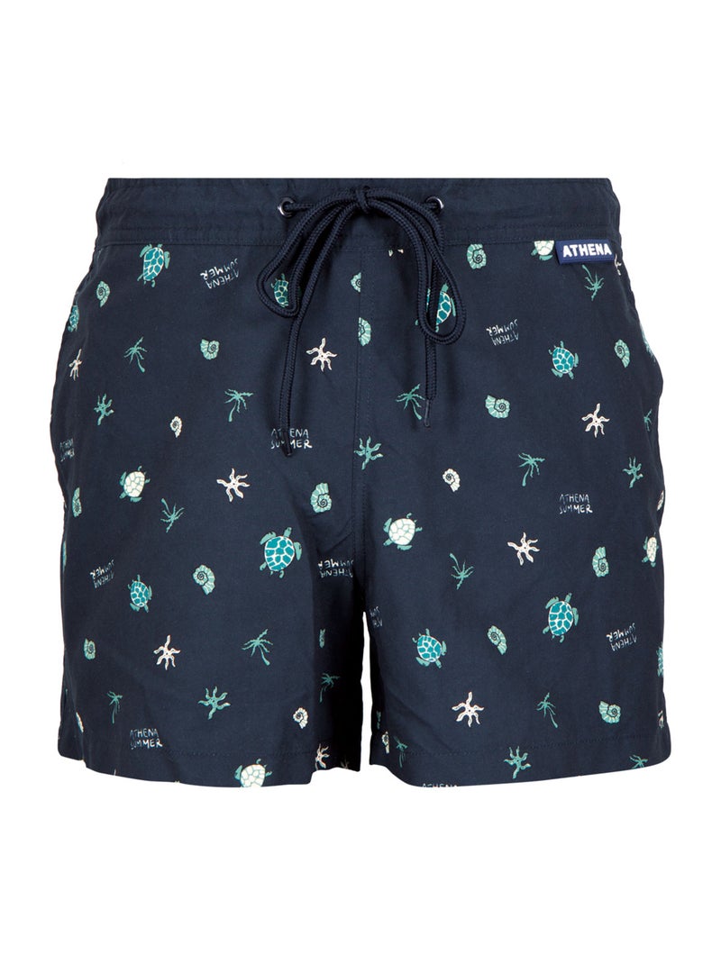 Bermuda de bain homme Summer Vibes Athena Noir - Kiabi