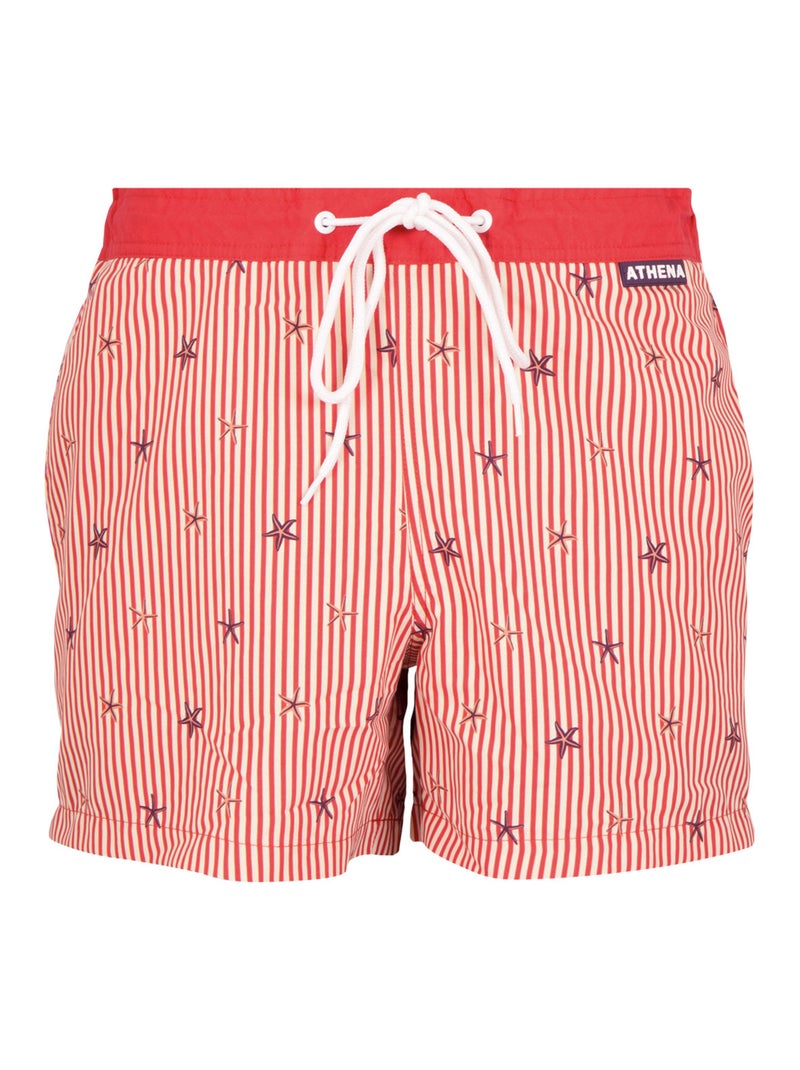 Bermuda de bain homme Summer Vibes Athena Rouge - Kiabi