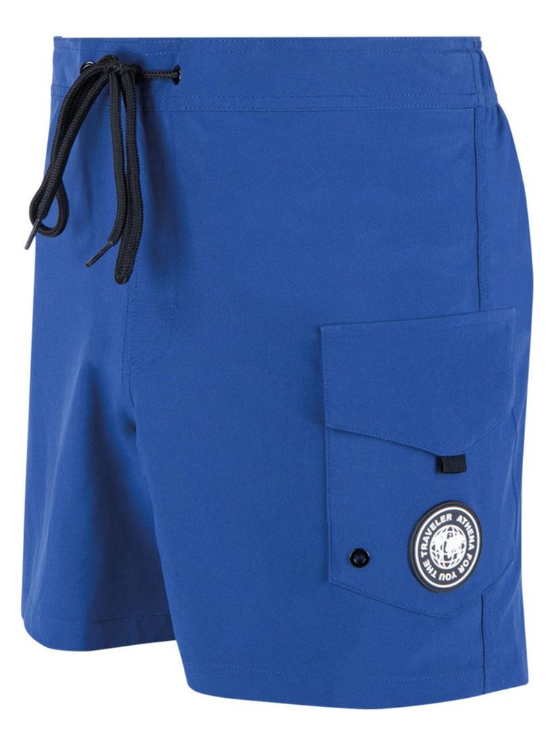 Bermuda de bain medium homme Construction traveler Athena Bleu - Kiabi