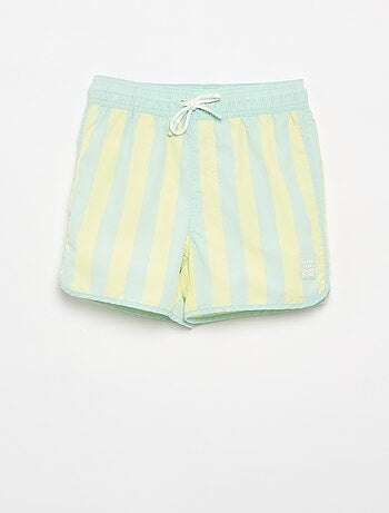 Bermuda de bain rayé