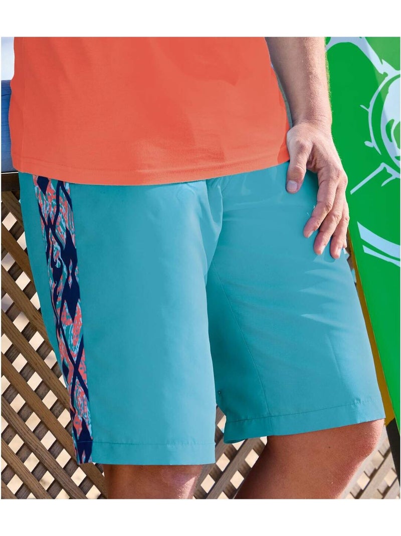 Bermuda de Bain Water Beach   - ATLAS FOR MEN Bleu - Kiabi