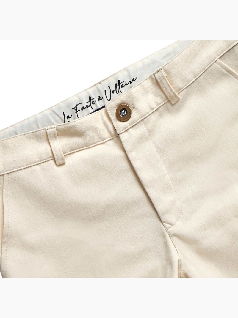 Bermuda de Costume   - Cérémonie  JIMINI - La Faute à Voltaire Beige - Kiabi