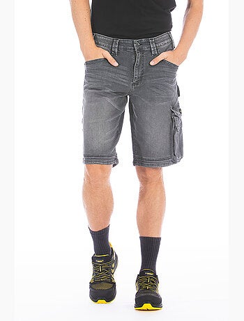 Bermuda de travail en denim stretch SUNJOBG
