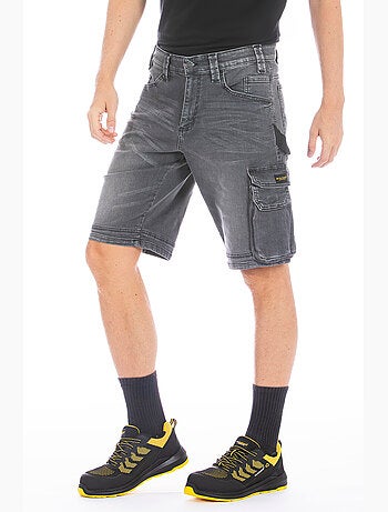 Bermuda de travail en denim stretch SUNJOBG