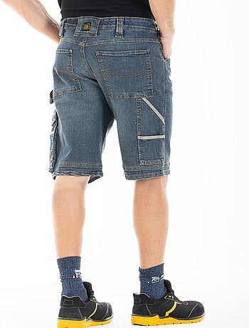 Bermuda de travail multi-poches stretch dirty DENIM 'Rica Lewis'