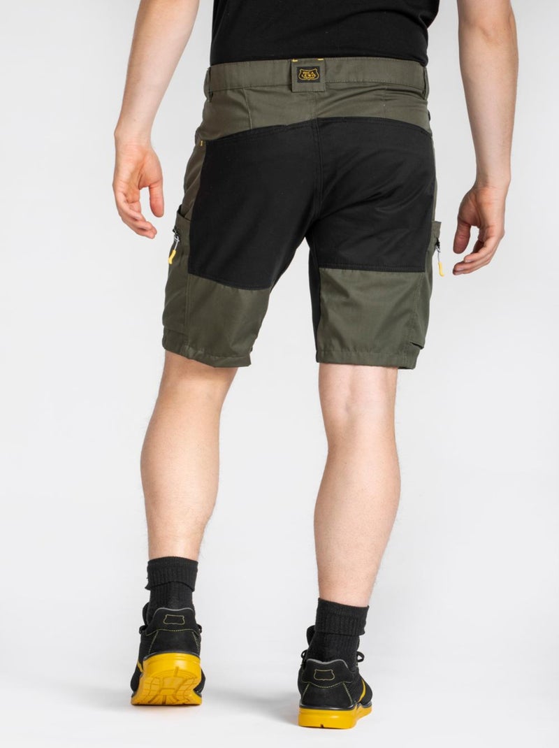 Bermuda de travail multipoches Fibreflex®  MOBIS 'Rica Lewis' Vert - Kiabi