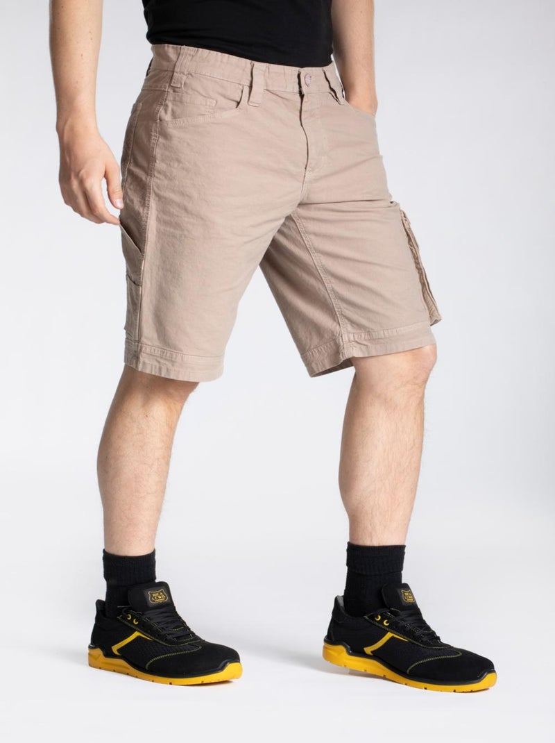 Bermuda de travail stretch SUNJOB 'Rica Lewis' Beige - Kiabi