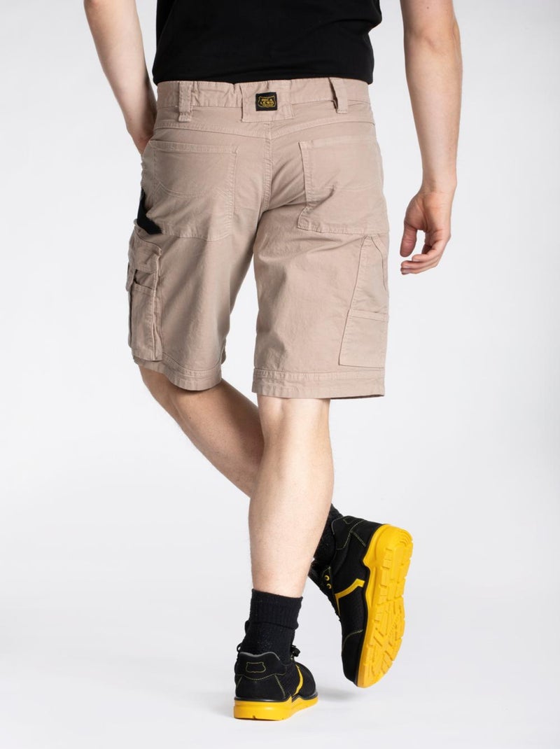 Bermuda de travail stretch SUNJOB 'Rica Lewis' Beige - Kiabi