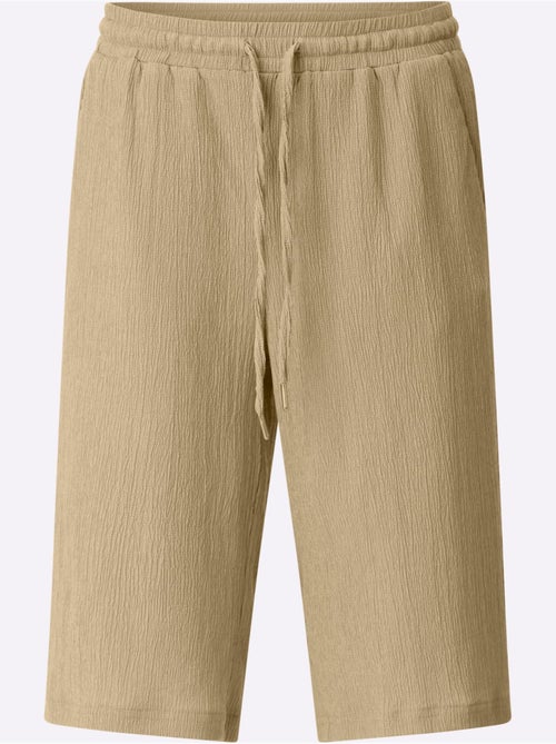 Bermuda décontracté à ceinture élastique et poches pratiques - taille standard - moda vilona - Kiabi Bermuda décontracté à ceinture élastique et poches pratiques - taille standard - moda vilona - Kiabi