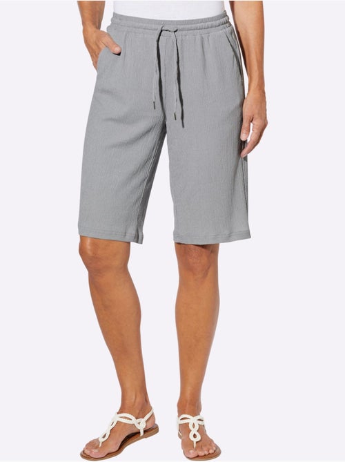 Bermuda décontracté à ceinture élastique et poches pratiques - Taille standard - Moda Vilona - Kiabi Bermuda décontracté à ceinture élastique et poches pratiques - Taille standard - Moda Vilona - Kiabi