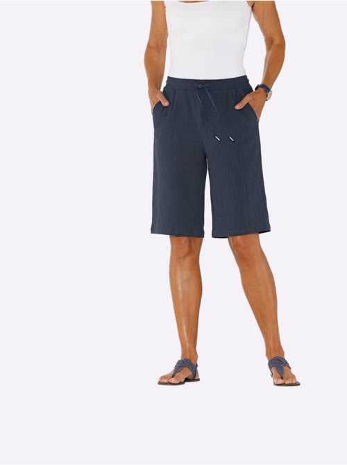 Bermuda décontracté avec ceinture élastique et poches pratiques - taille standard - moda vilona - Kiabi Bermuda décontracté avec ceinture élastique et poches pratiques - taille standard - moda vilona - Kiabi