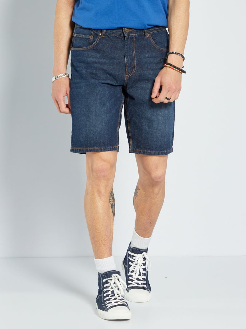 Bermuda denim 5 poches Bleu brut - Kiabi