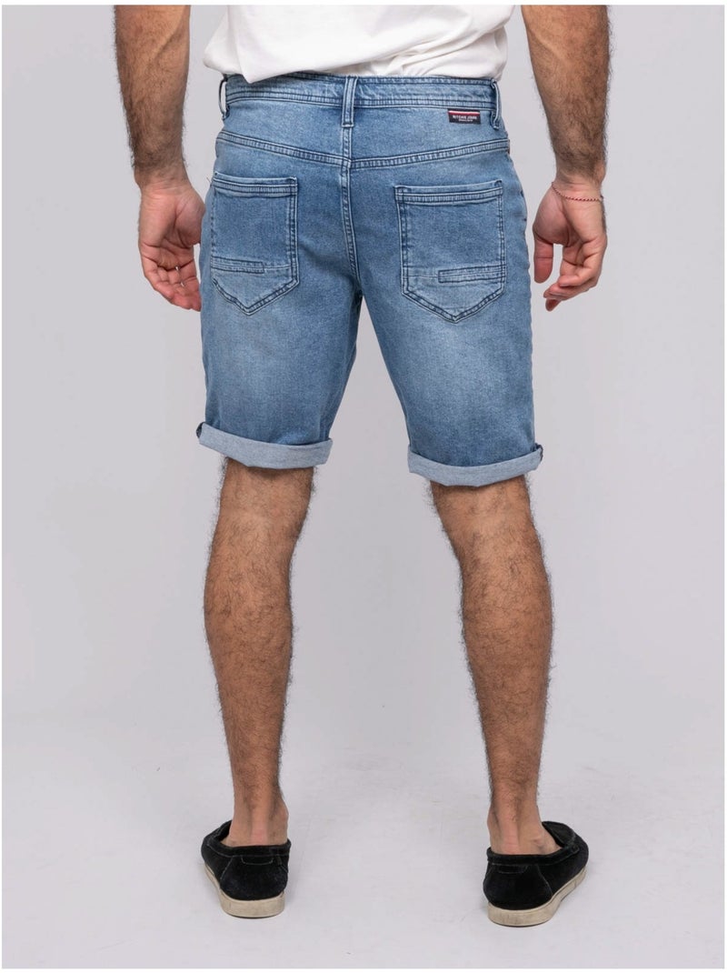 Bermuda denim BADIM Bleu clair - Kiabi