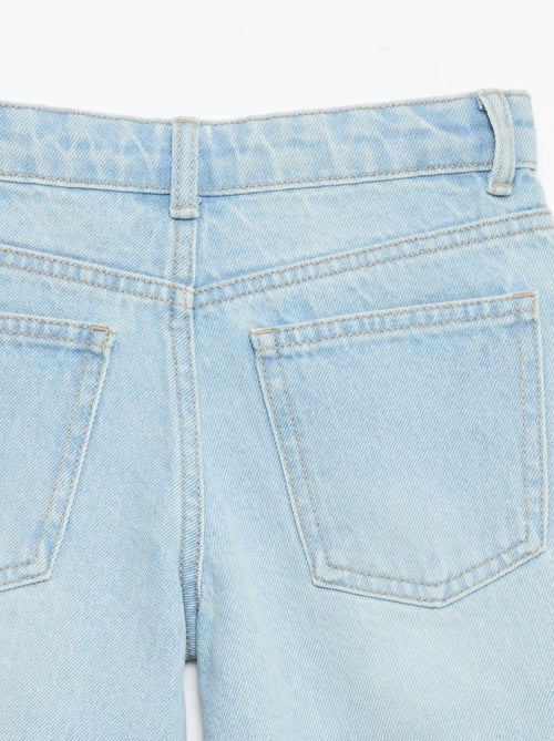 Bermuda denim slim fit stretch en coton - Kiabi