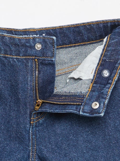 Bermuda denim slim fit stretch en coton - Kiabi