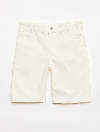 Bermuda denim slim fit stretch en coton
