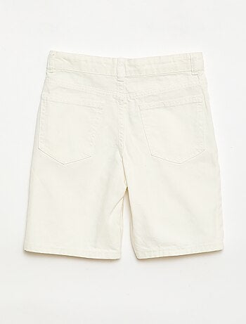 Bermuda denim slim fit stretch en coton
