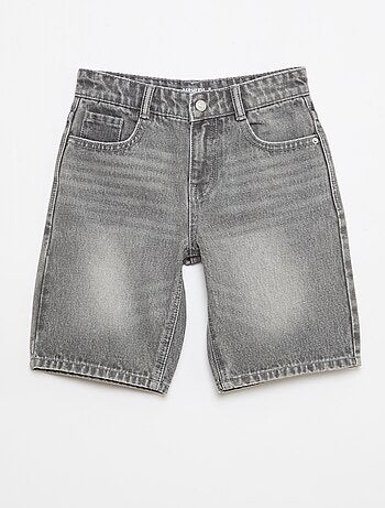 Bermuda denim slim fit stretch en coton