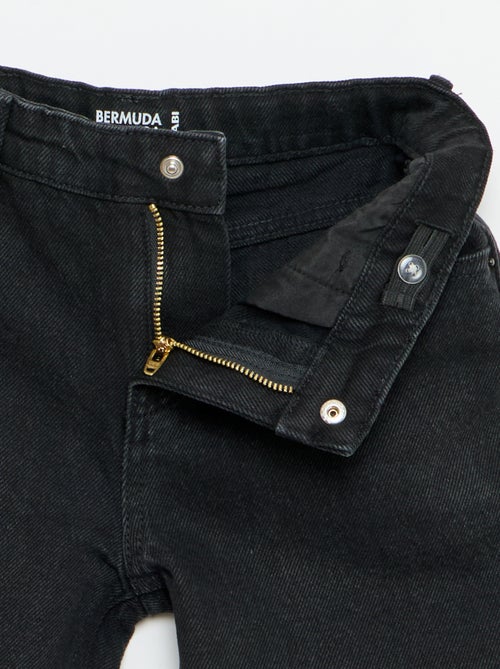 Bermuda denim slim fit stretch en coton - Kiabi
