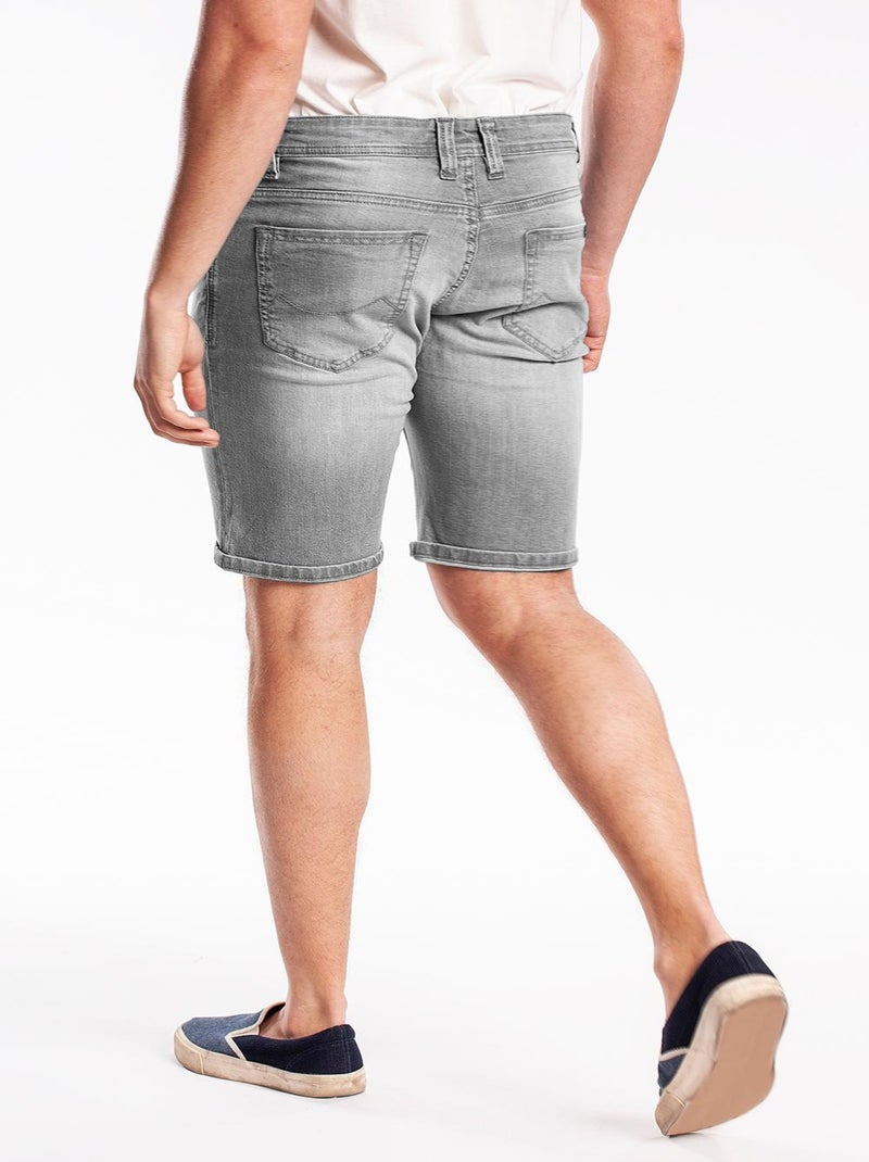 Bermuda denim stretch Fibreflex® CORGI 'Rica Lewis' Gris - Kiabi
