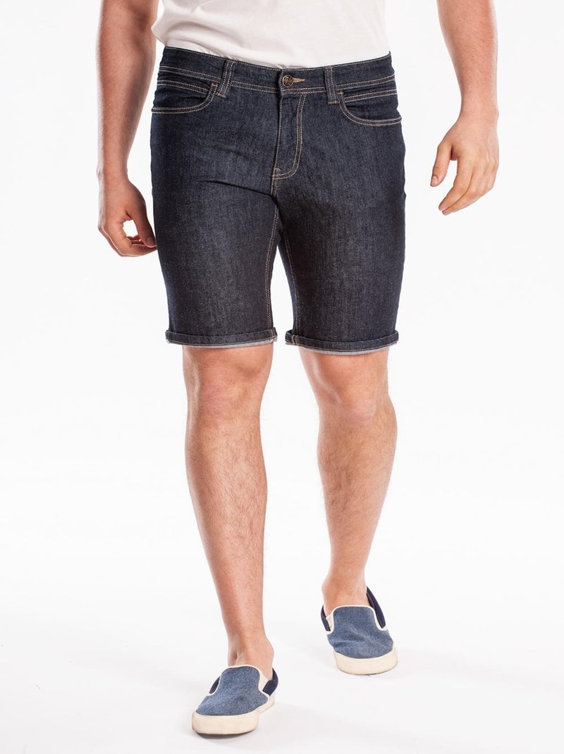 Bermuda denim stretch Fibreflex VINY DENIM 'Rica Lewis' Bleu - Kiabi