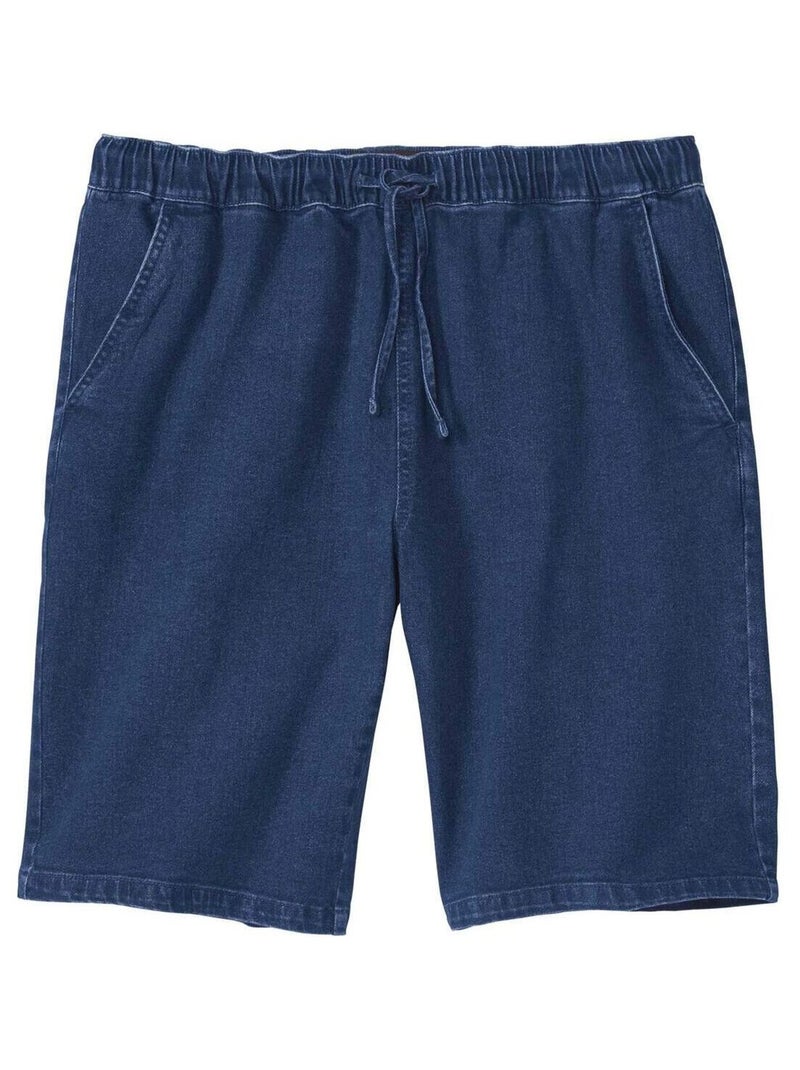 Bermuda Denim Stretch Relax  - Atlas For Men Bleu - Kiabi