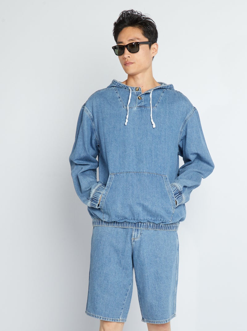 Bermuda denim x chanvre Bleu - Kiabi