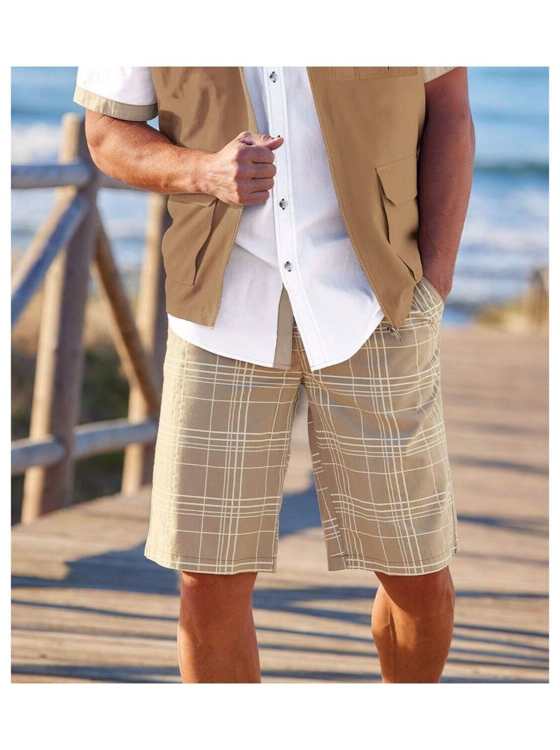 Bermuda Detente - ATLAS FOR MEN Beige - Kiabi
