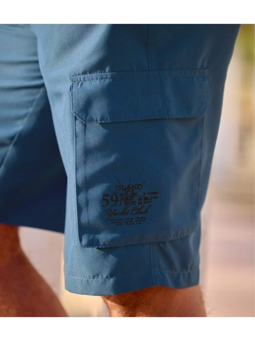 Bermuda Détente Microfibre Multipoches   - ATLAS FOR MEN - Kiabi