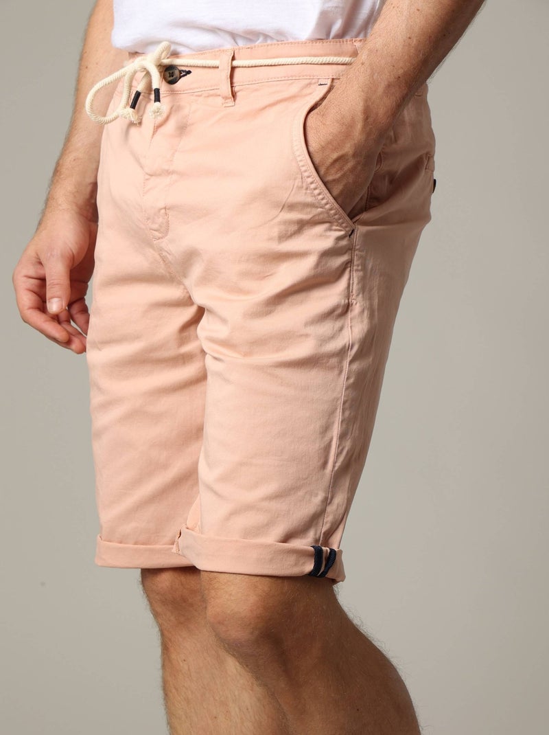 Bermuda en coton 'Deeluxe' Vieux rose Homme Kiabi