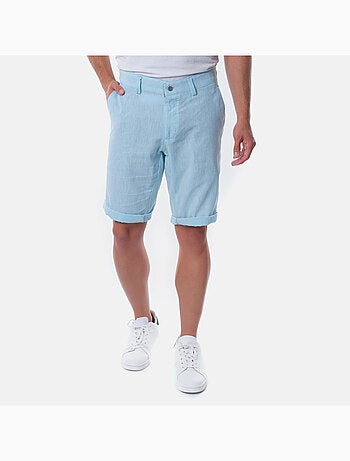 Bermuda en coton et lin