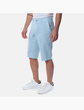 Bermuda en coton et lin