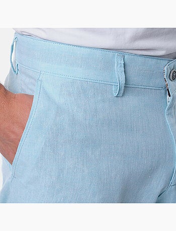 Bermuda en coton et lin