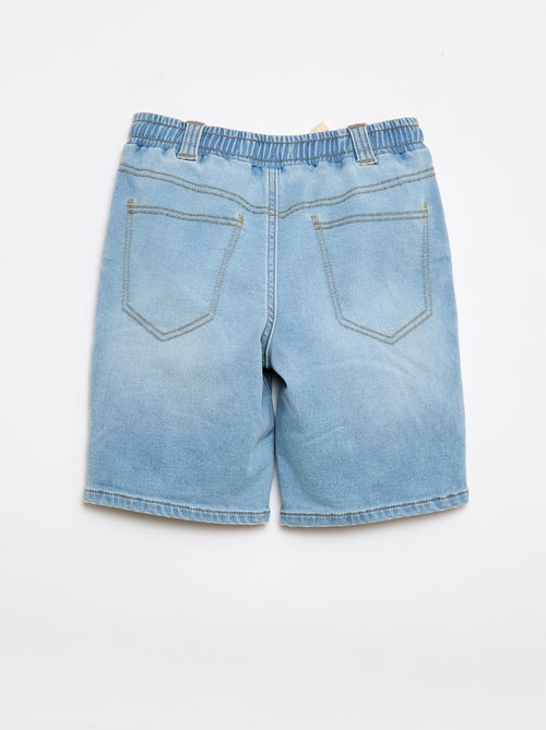 Bermuda en denim - Collection facile à enfiler - Kiabi