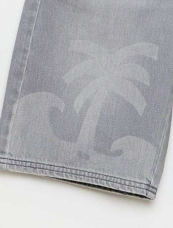 Bermuda en denim avec cordons de serrage