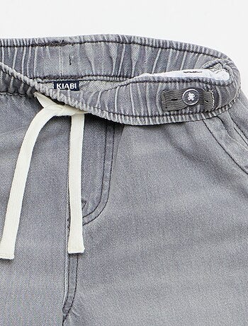 Bermuda en denim avec cordons de serrage