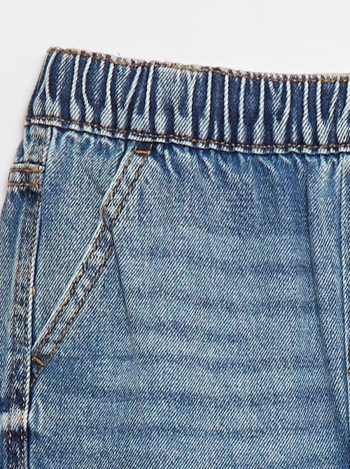 Bermuda en denim avec multi-poches - Kiabi