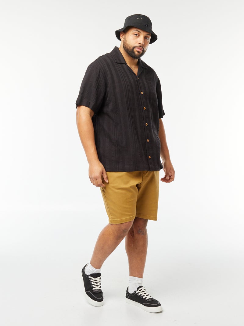 Bermuda en denim coloré Jaune - Kiabi