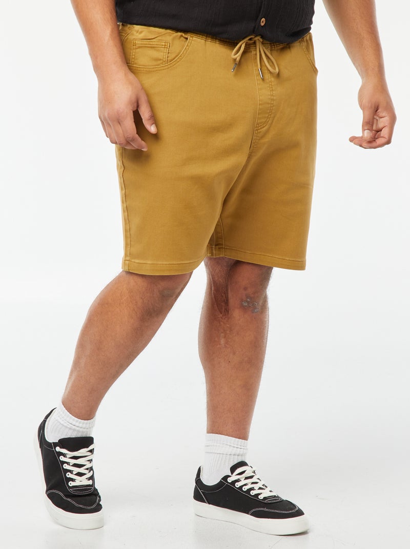 Bermuda en denim coloré Jaune - Kiabi
