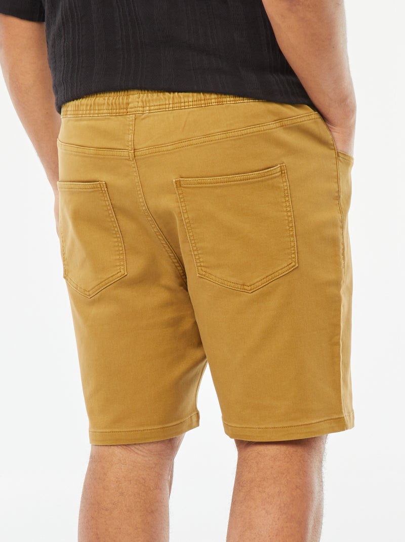 Bermuda en denim coloré Jaune - Kiabi