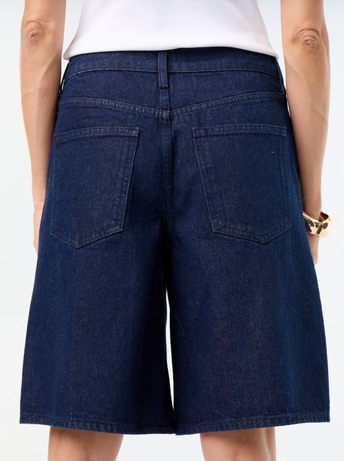 Bermuda en denim coupe genoux - Kiabi Bermuda en denim coupe genoux - Kiabi