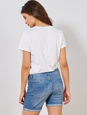 Bermuda en denim 'éco-conception' - Kiabi