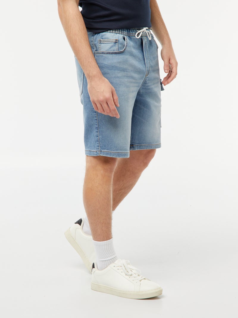 Bermuda en denim multi-poches Triple stone - Kiabi