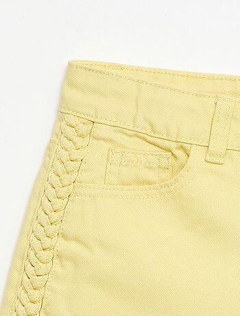 Bermuda en denim uni à 5poches