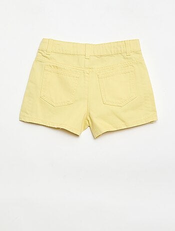 Bermuda en denim uni à 5poches