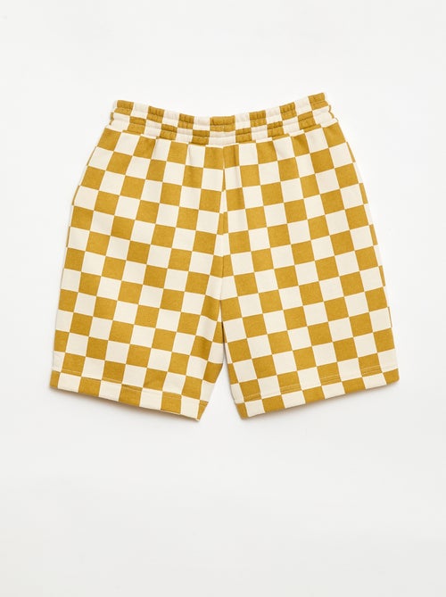 Bermuda en French Terry à motif - Kiabi