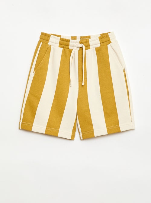 Bermuda en French Terry à motif - Kiabi