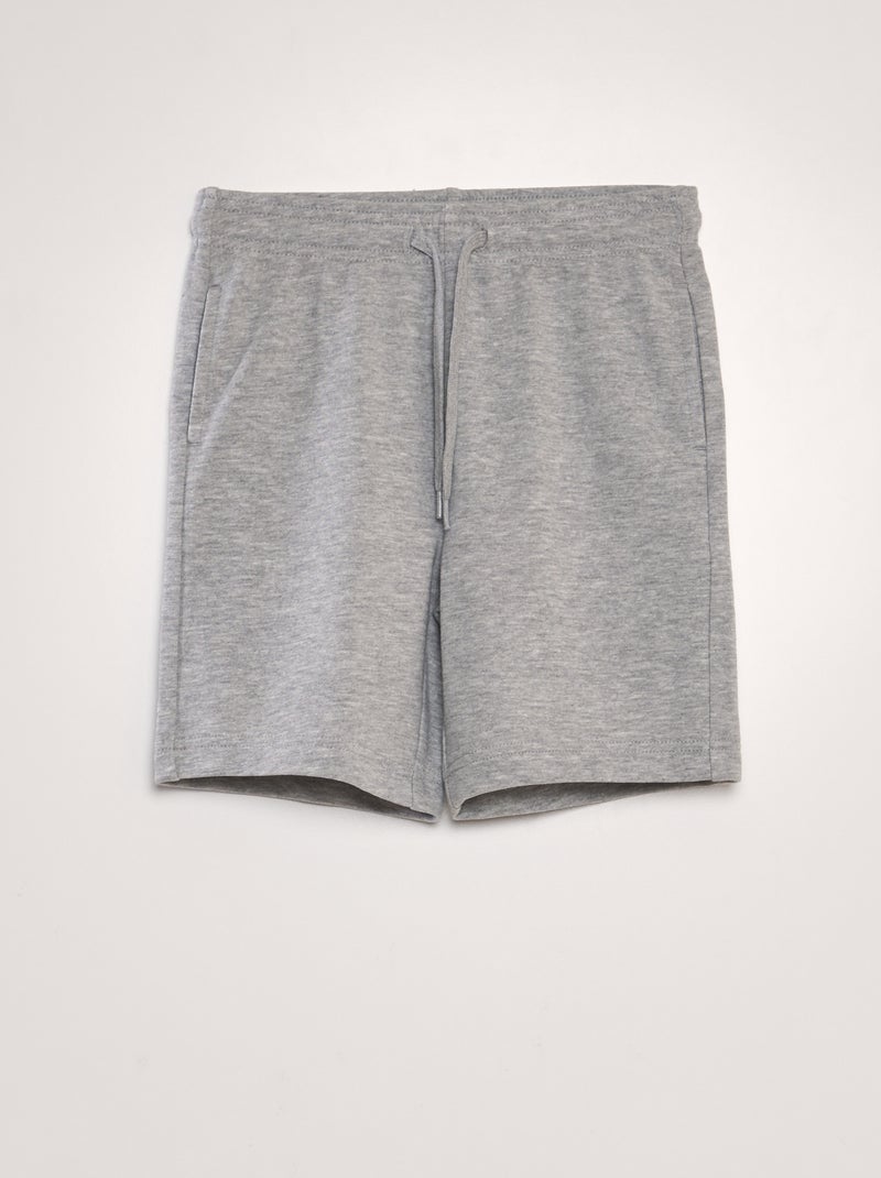 Bermuda en french terry Gris - Kiabi
