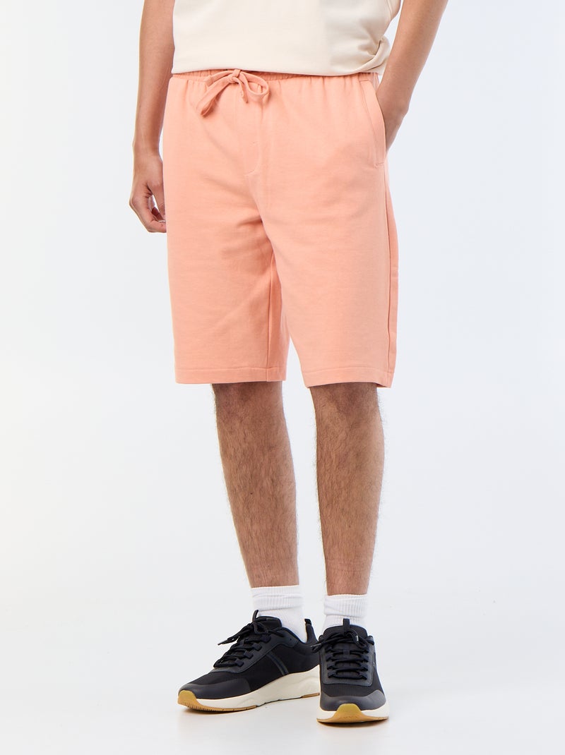 Bermuda en French Terry Orange - Kiabi